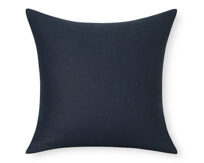 Navy Linen Pillow Cover