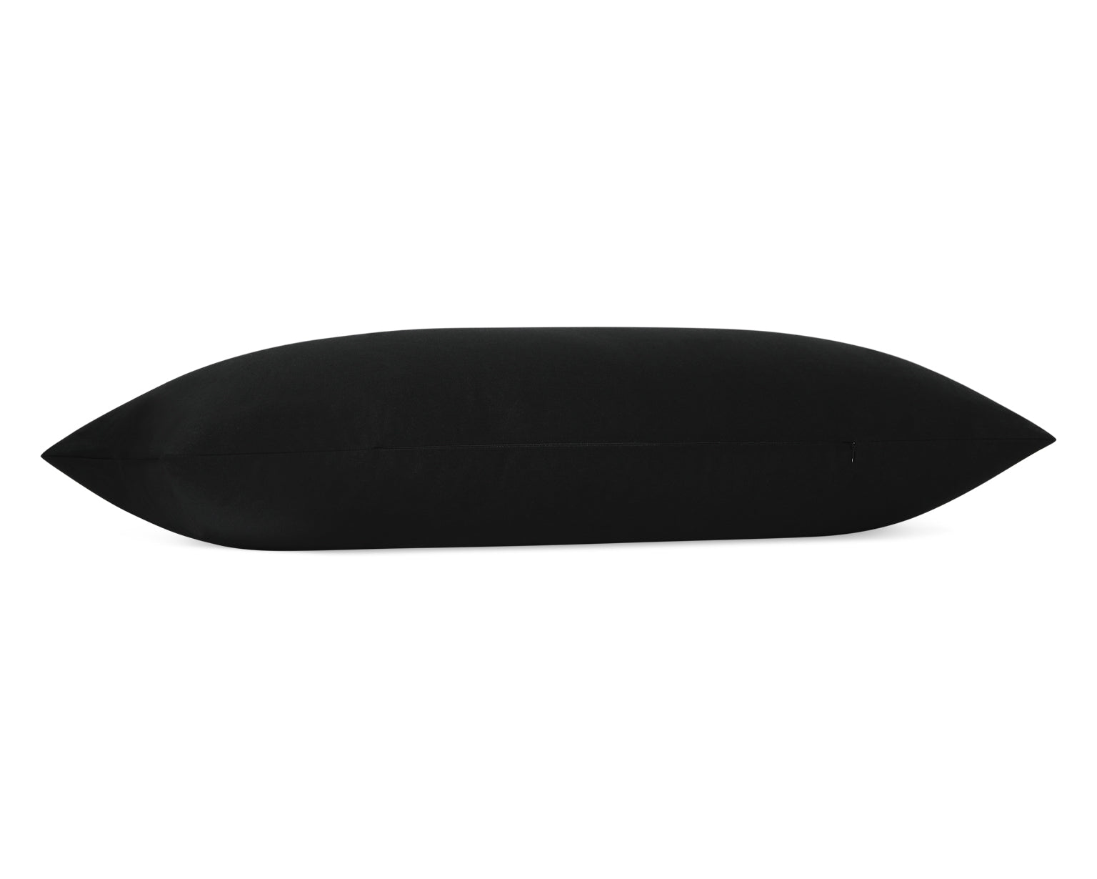 Black Linen Long Lumbar Pillow