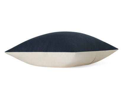 Navy Linen Pillow Cover