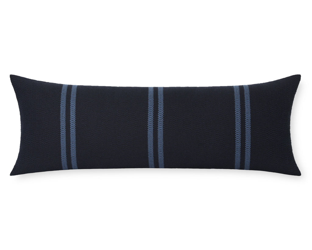 Lehigh in Indigo, Large Lumbar Pillow