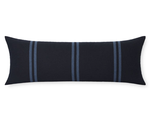 Lehigh in Indigo, Large Lumbar Pillow