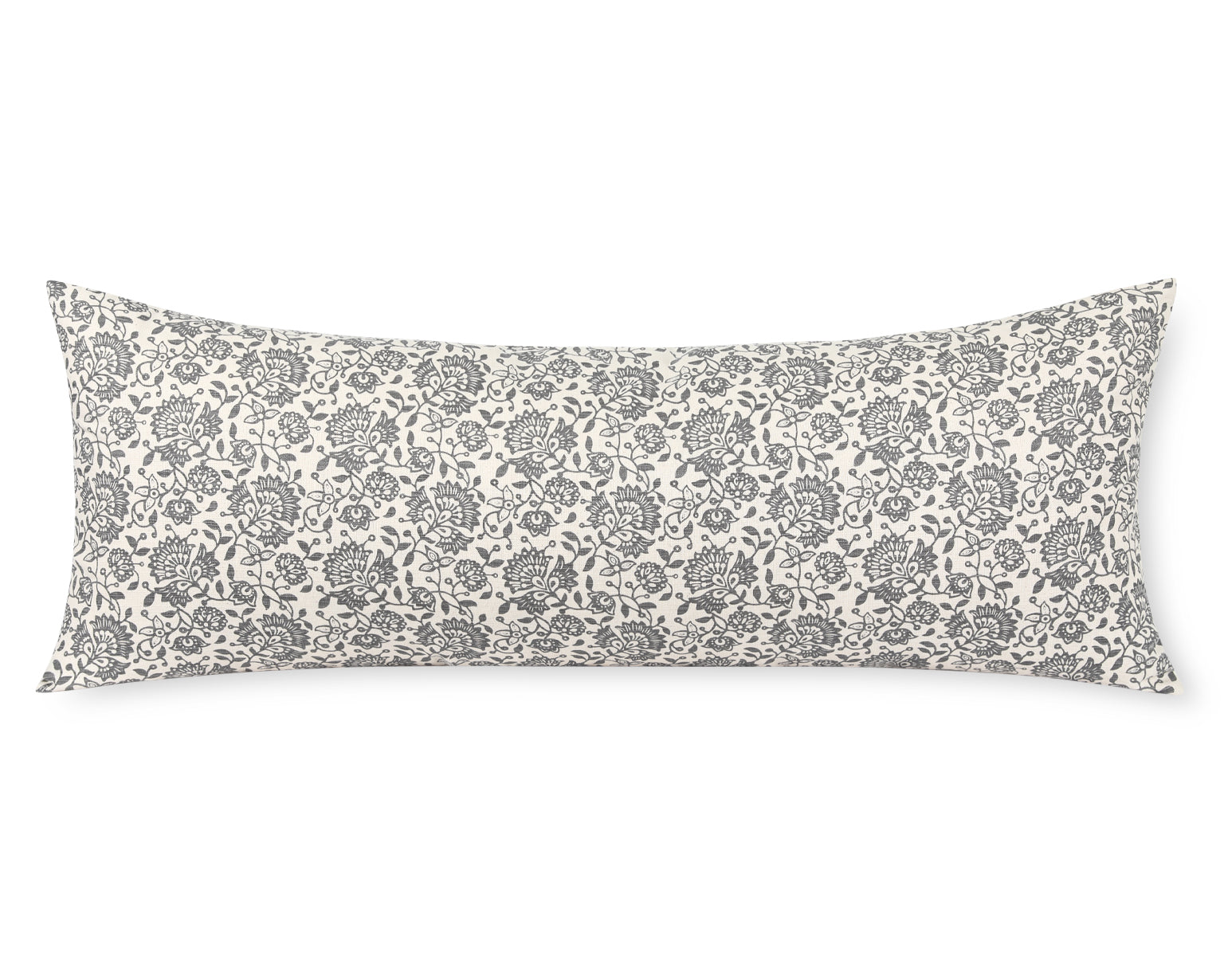 Lille in Cream and Graphite, Large Lumbar Pillow