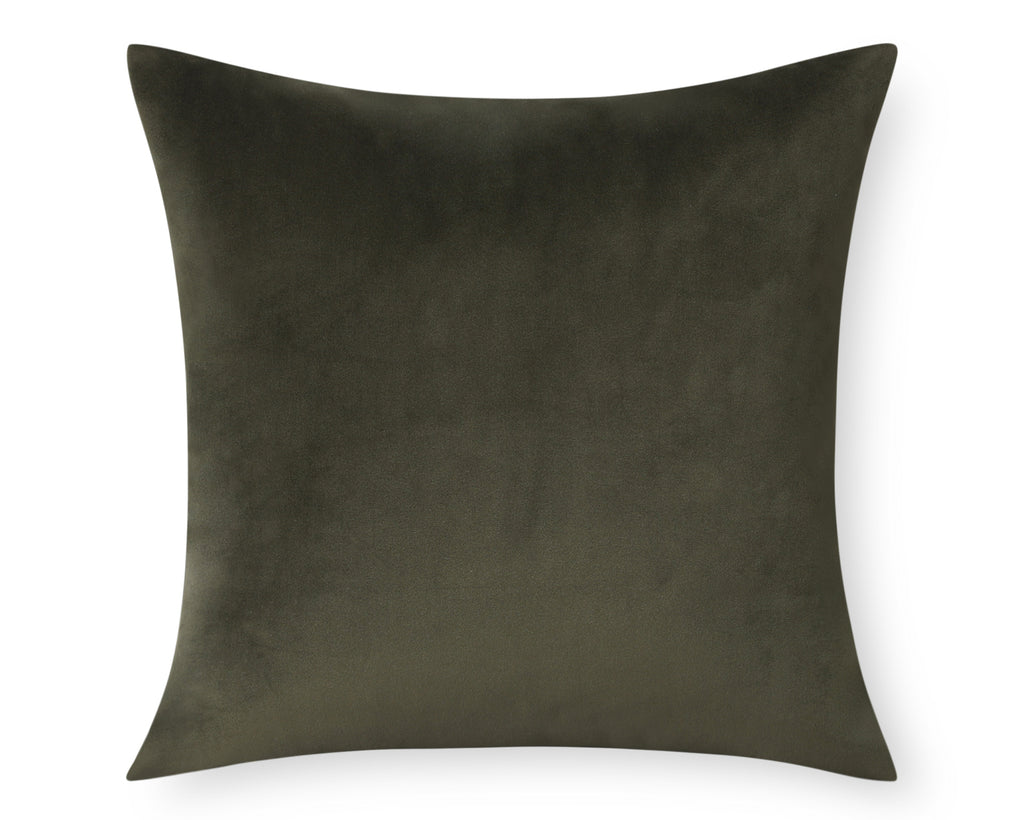 Velvet Pillow Cover, Olive