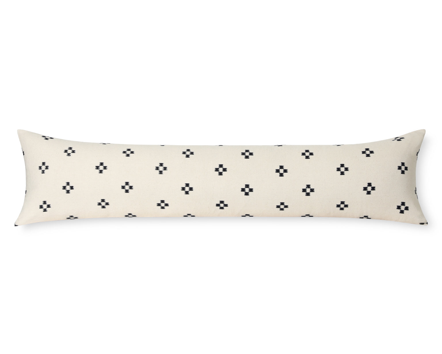Maho, 12"x46", Cotton Block Printed Long Lumbar Pillow