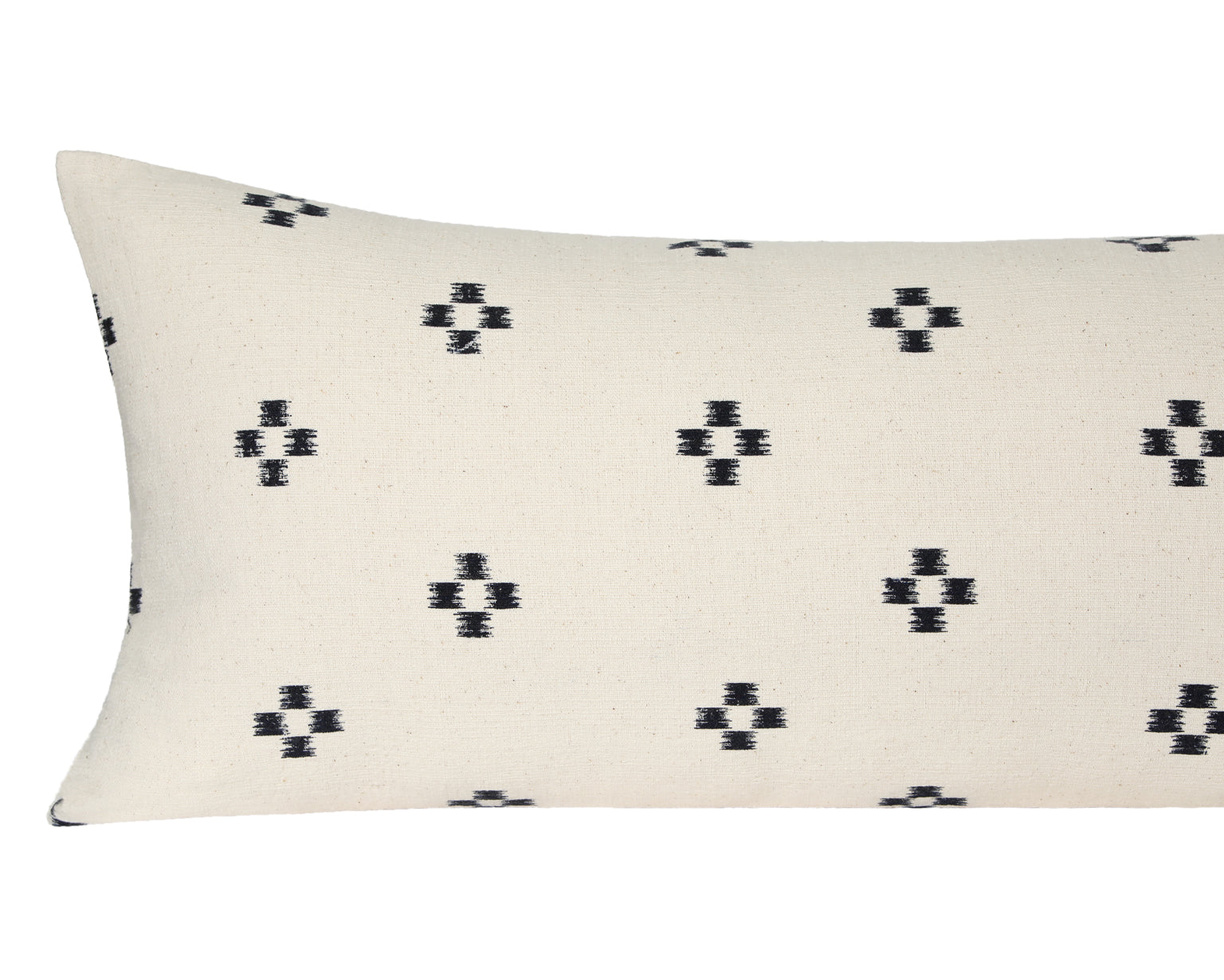 Maho, 12"x46", Cotton Block Printed Long Lumbar Pillow