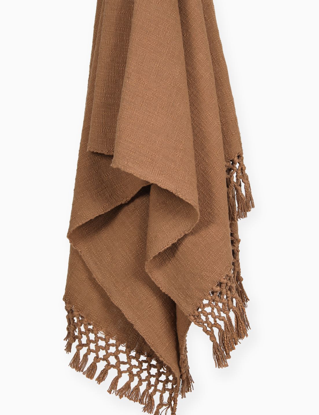 Aida Throw Blanket, Rust