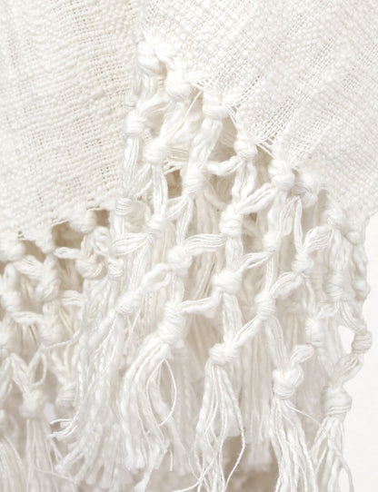 Aida Throw, Ivory Throw Blankets Coterie Brooklyn 