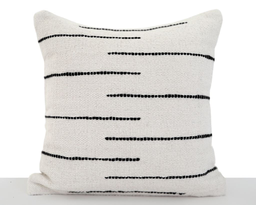 Astor, Ivory and Black Decorative Pillows Coterie Brooklyn 