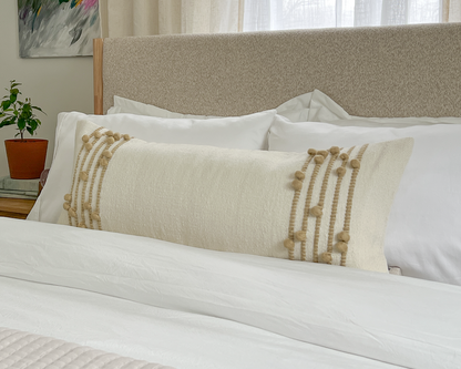 Faryll, Large Lumbar Wool Pillow