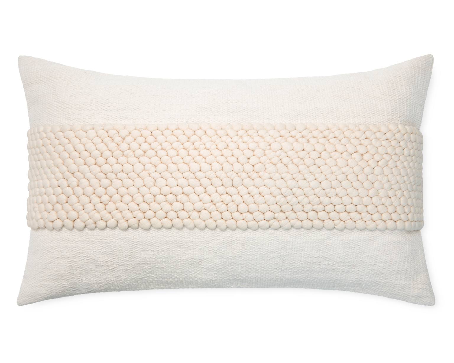 Houston, Ivory and Almond, 14"x24" Lumbar Pillow