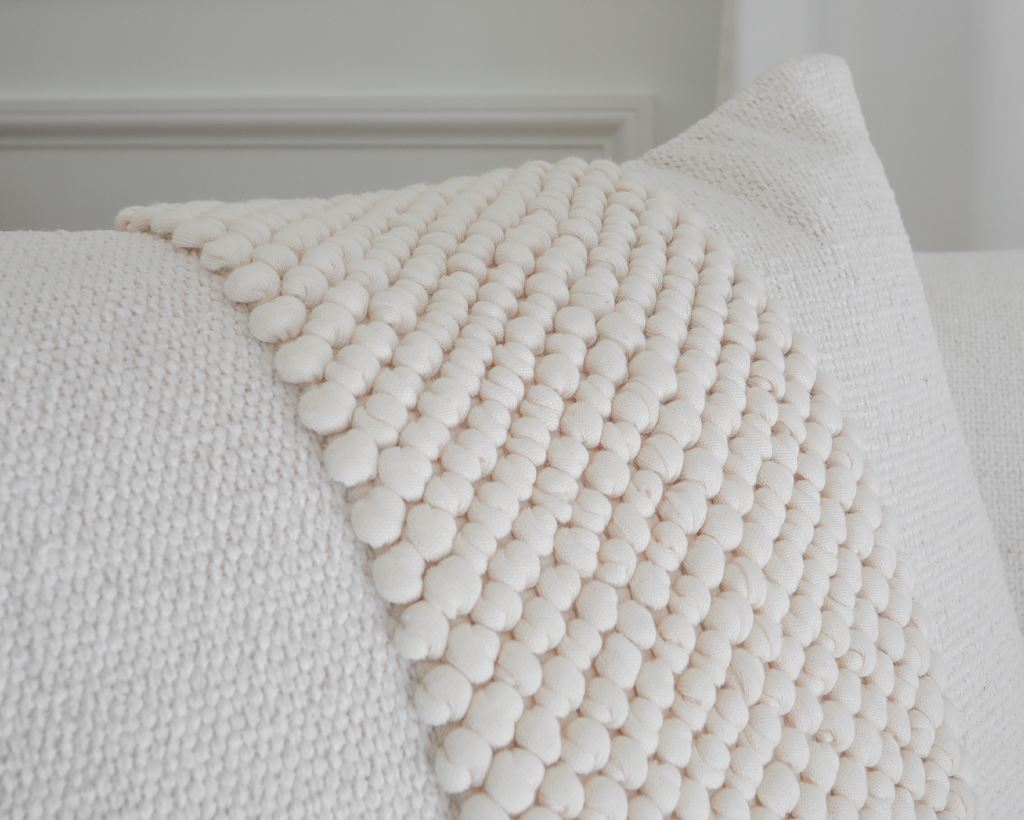 Houston, Ivory and Cream Decorative Pillows Coterie Brooklyn 