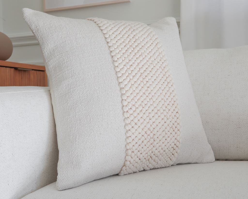 Houston, Ivory and Cream Decorative Pillows Coterie Brooklyn 