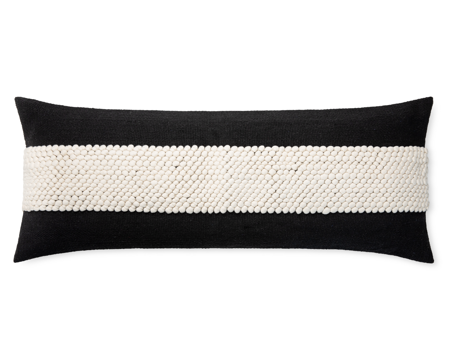 Houston Black, 14"x36" Large Lumbar