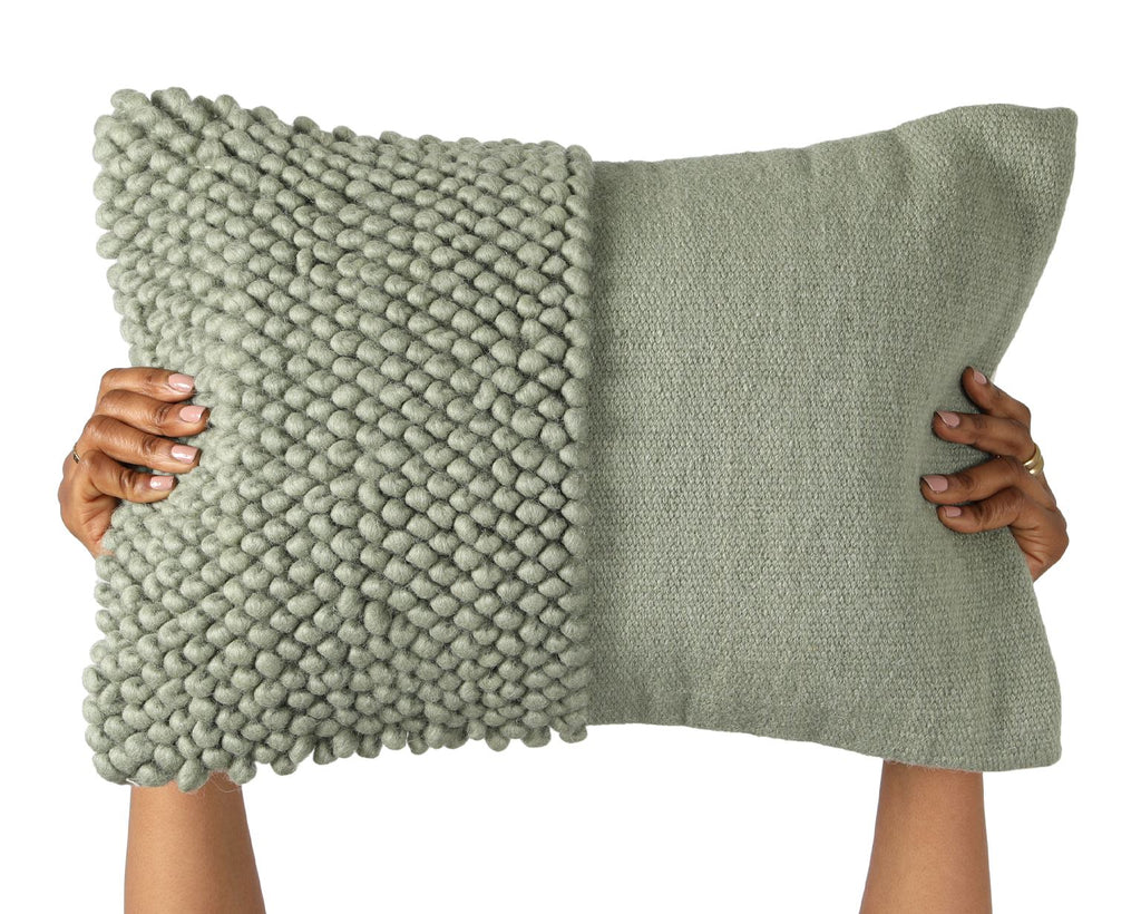 Islip Lumbar in Sage, 14"x20" Decorative Pillows Coterie Brooklyn 