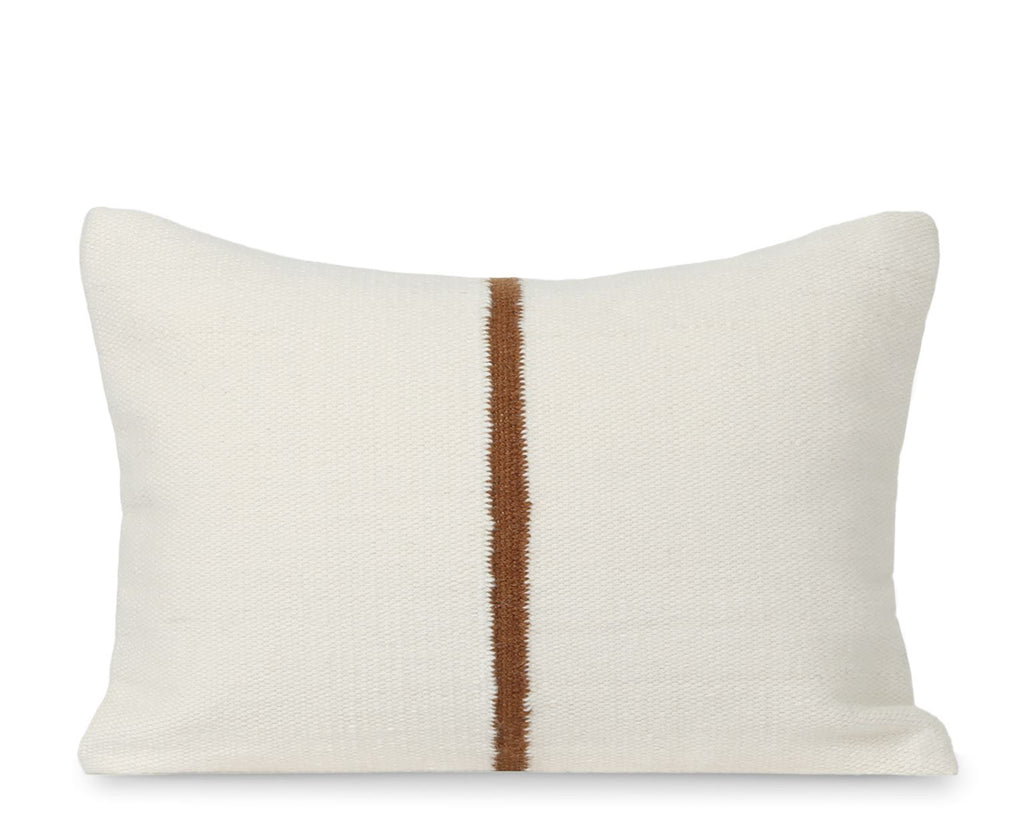 Katama, Rust Decorative Pillows Coterie Brooklyn Lumbar - 14x20 