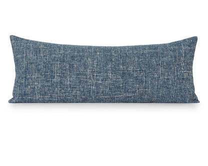 Katonah Indigo, 14"x36" Large Lumbar Decorative Pillows Coterie Brooklyn 