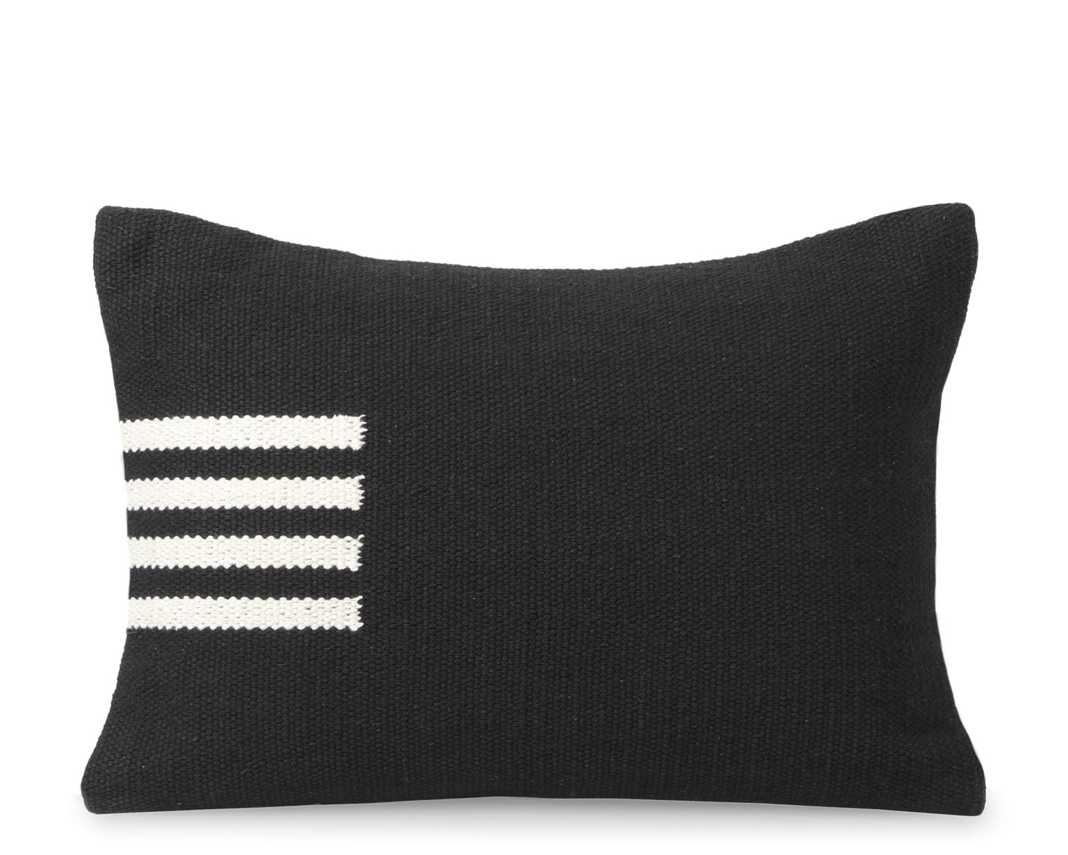 Kittery, Black Decorative Pillows Coterie Brooklyn Lumbar - 14x20 