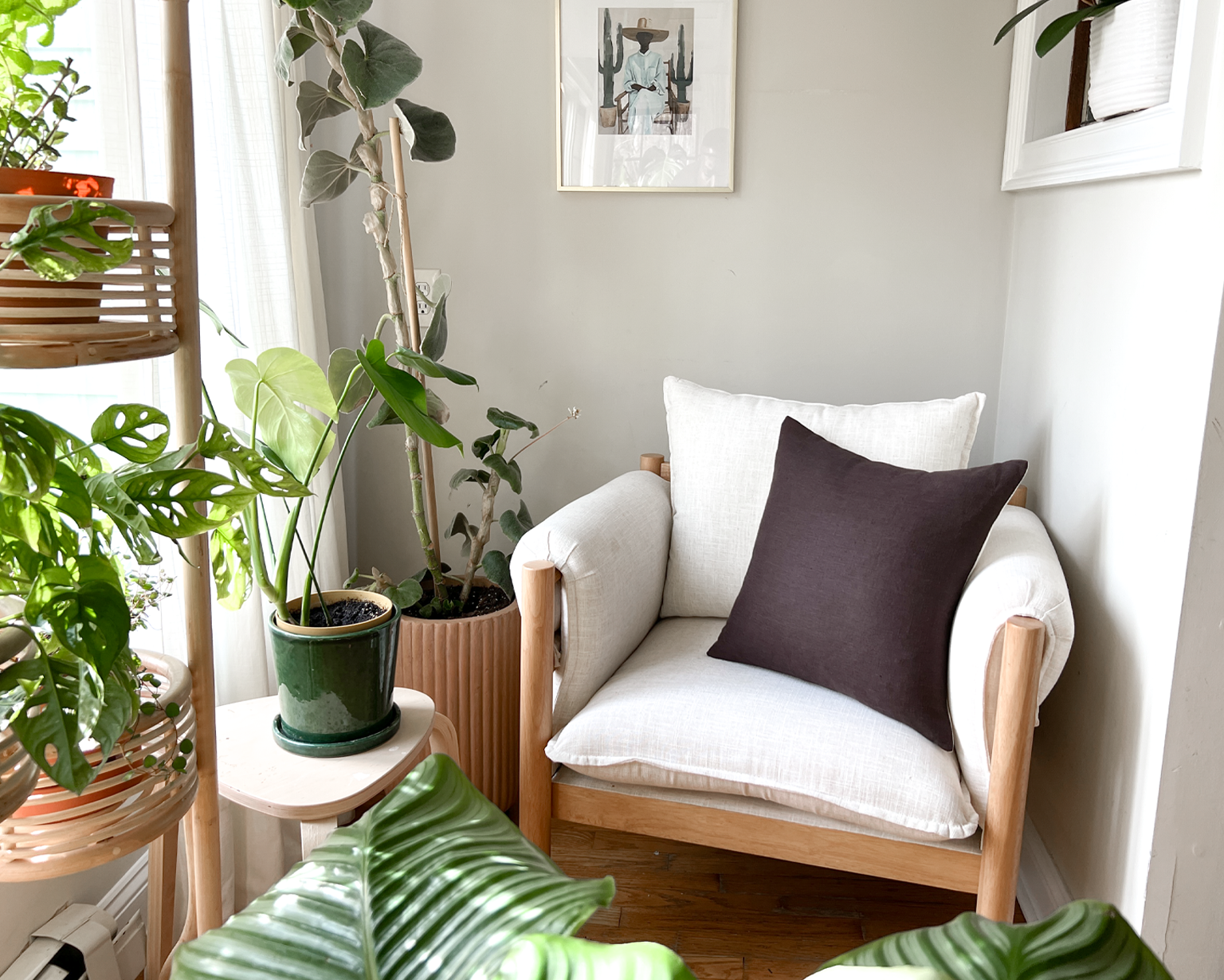 Bark Linen Pillow Cover