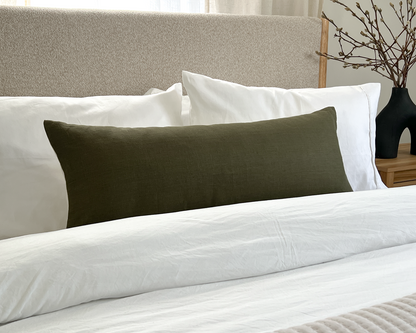 Moss Linen Pillow Cover