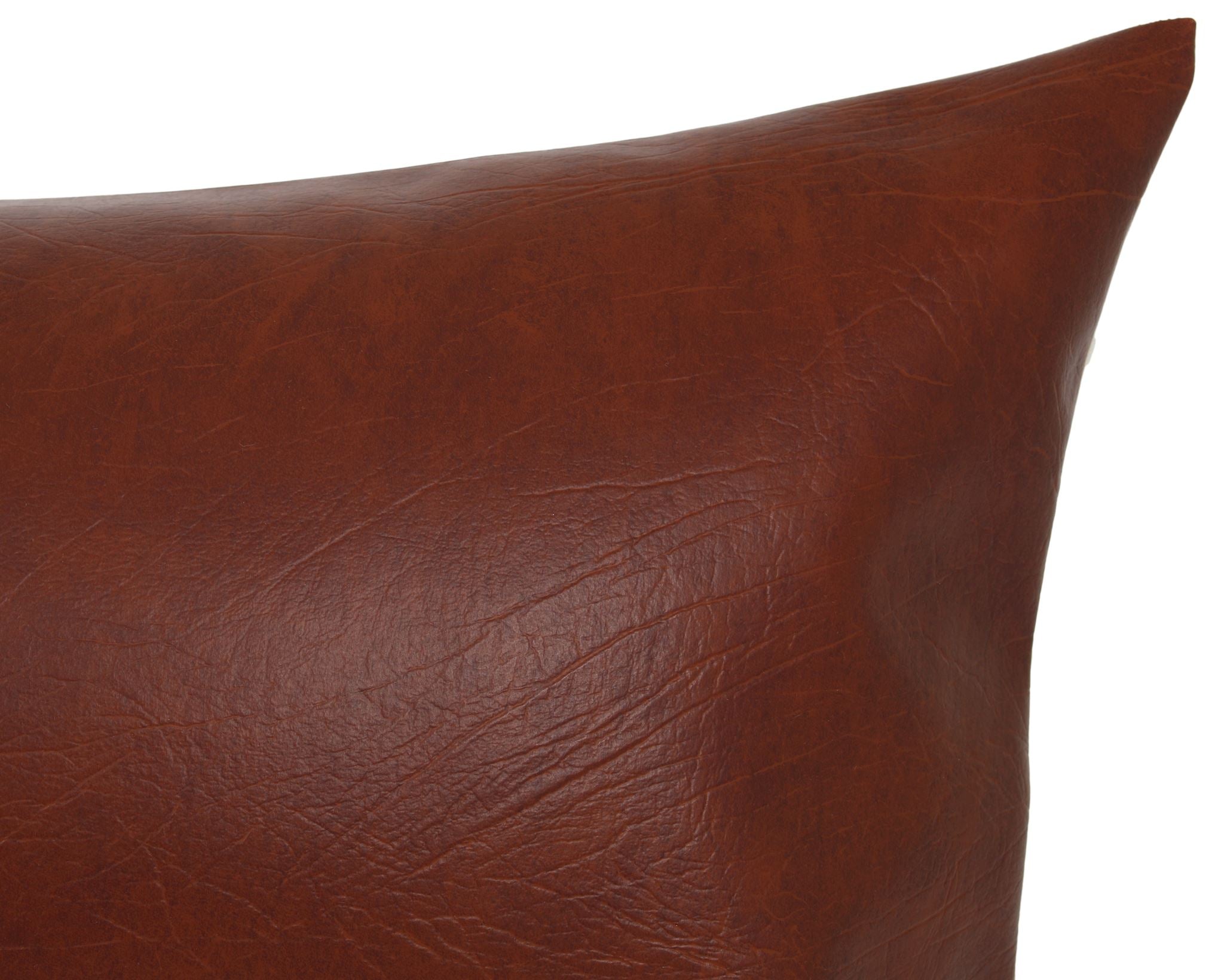 Naima, Faux Leather XL Lumbar Decorative Pillows Coterie Brooklyn 