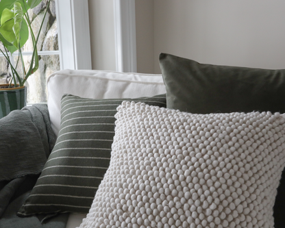 Velvet Pillow Cover, Olive