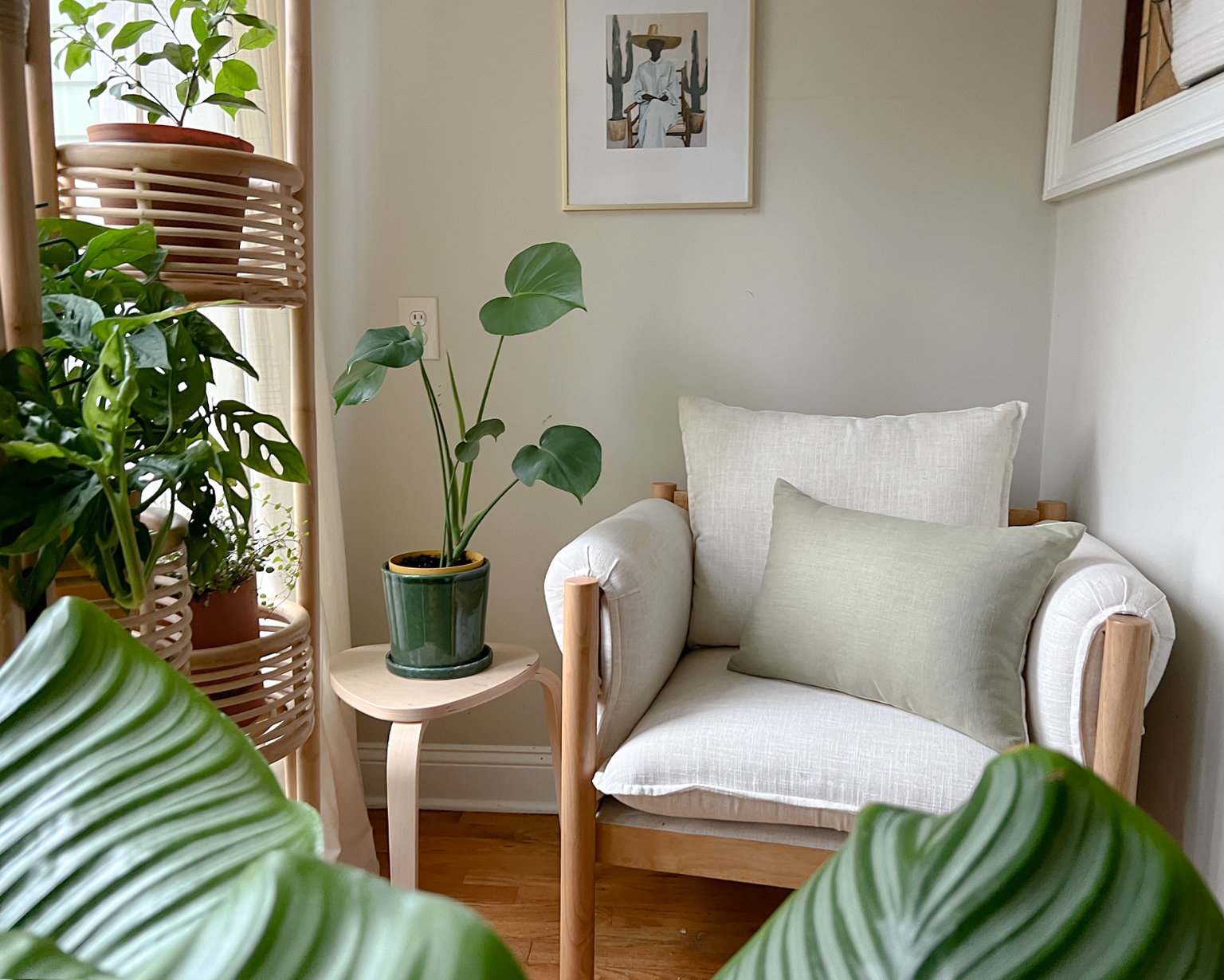 Sage Linen Pillow Cover