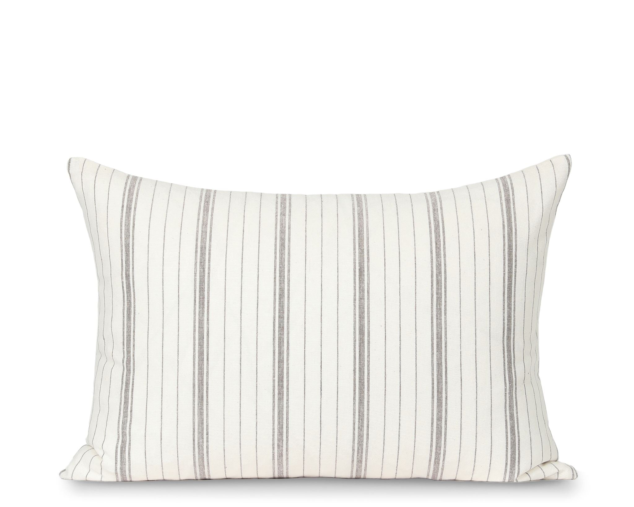 Stripe qq, Cream and Brown Decorative Pillows Coterie Brooklyn 