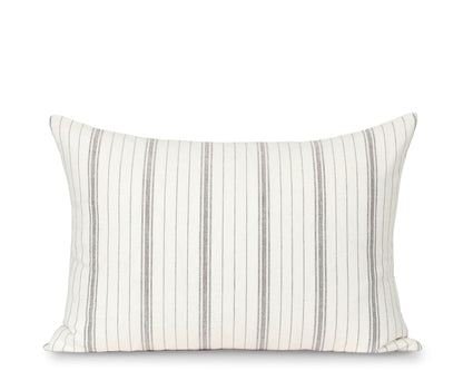 Stripe qq, Cream and Brown Decorative Pillows Coterie Brooklyn 