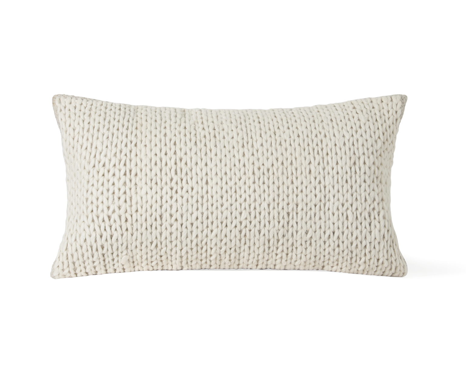 Sycamore, Chunky Knit Wool Pillow Cover, Clearance