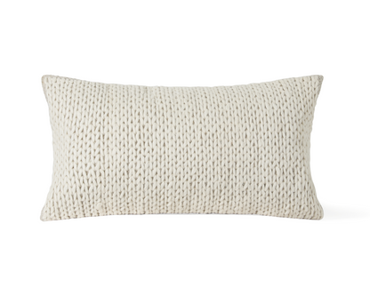 Sycamore, Chunky Knit Wool Pillow Cover, Clearance