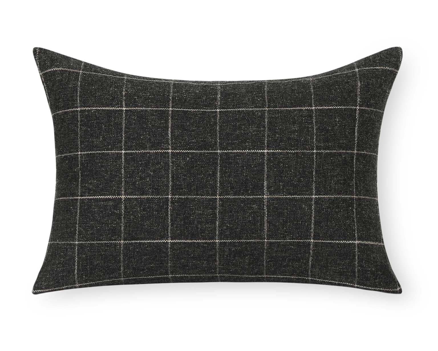 Townsend, Charcoal Windowpane Pillow Cover