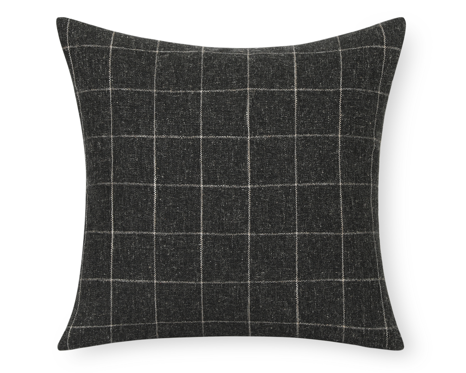 Townsend, Charcoal Windowpane Pillow Cover