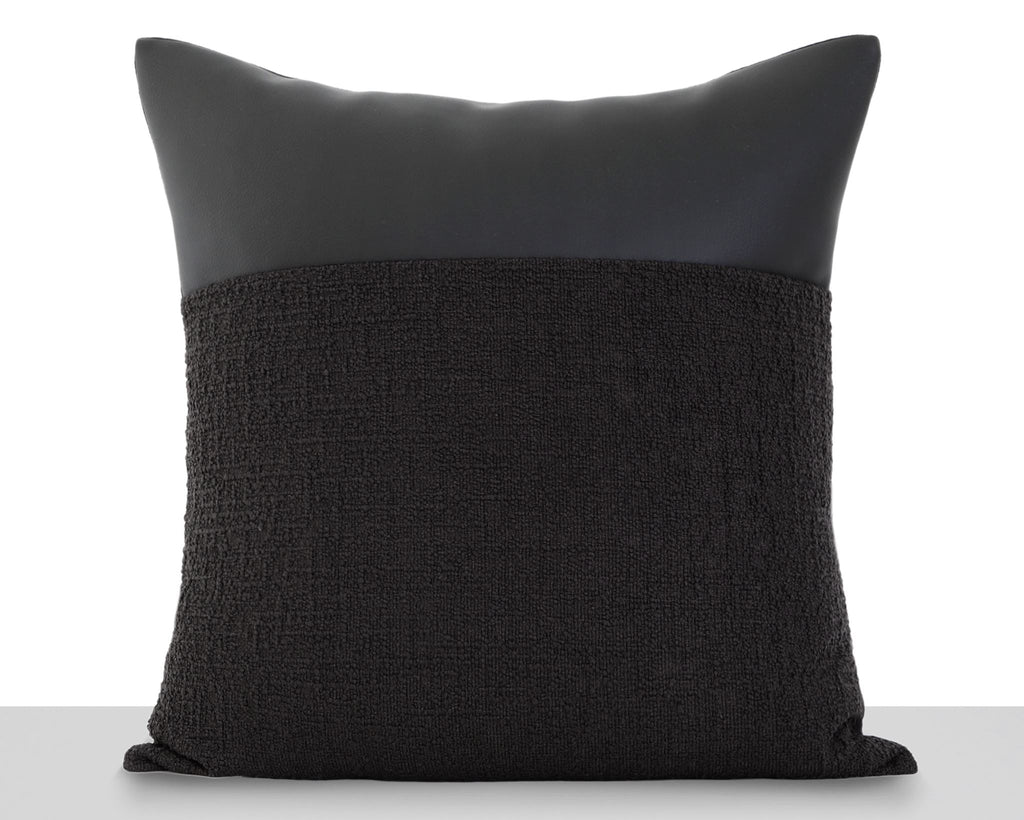 Uma, All Black Decorative Pillows Coterie Brooklyn 