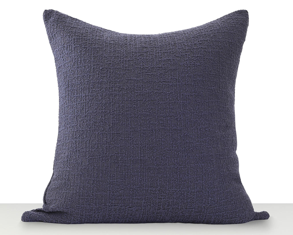 Uma, Navy Boucle Decorative Pillows Coterie Brooklyn 