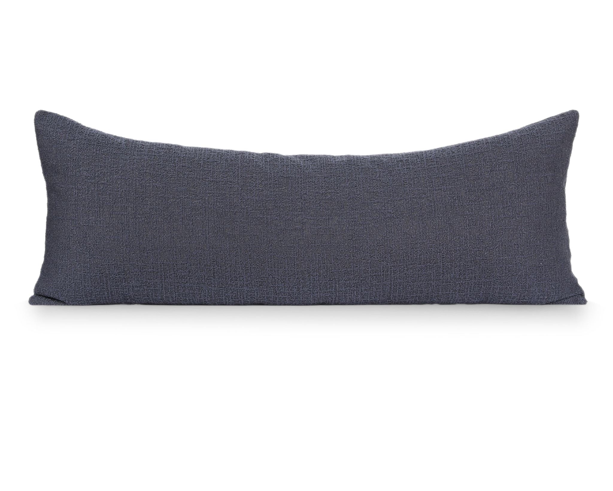 Uma, Navy Boucle Decorative Pillows Coterie Brooklyn Large Lumbar - 14x36 