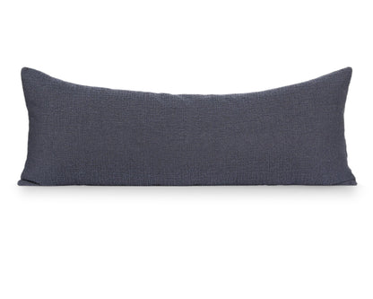 Uma, Navy Boucle Decorative Pillows Coterie Brooklyn Large Lumbar - 14x36 