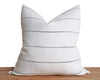 Hudson, Ivory and Onyx Decorative Pillows Stitched By Grace 