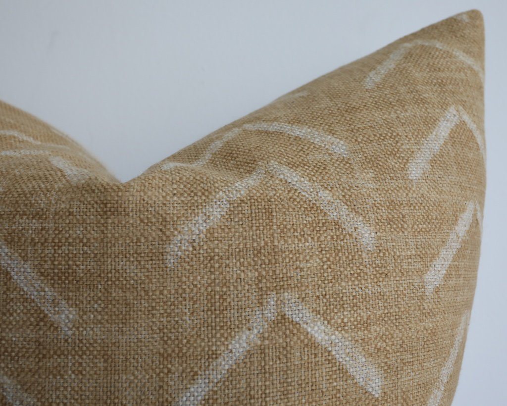 Asha, Dijon Decorative Pillows Stitched By Grace 