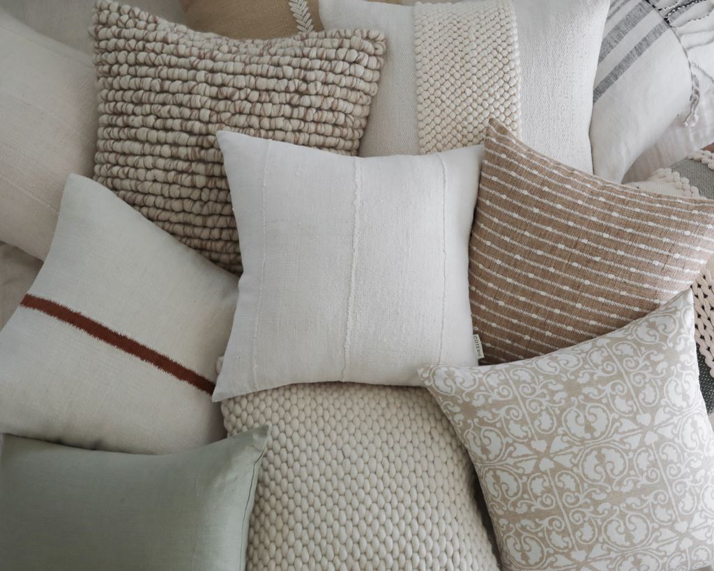 Montreaux, Natural Decorative Pillows Coterie Brooklyn 