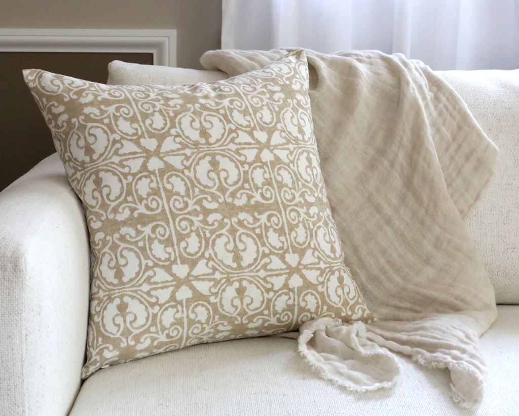 Montreaux, Natural Decorative Pillows Coterie Brooklyn 