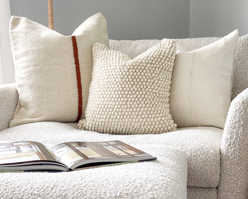 Textured Oasis, Curated Pairing Decorative Pillows Coterie Brooklyn 
