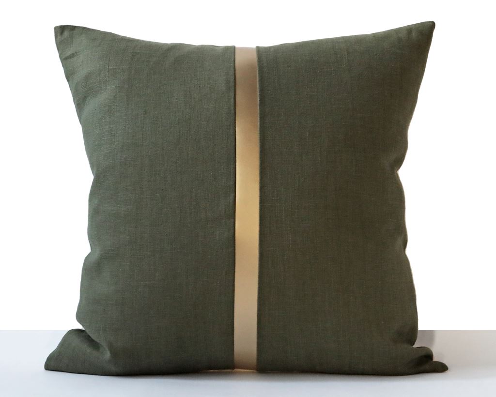 Antibes, Moss Decorative Pillows Coterie Brooklyn 19x19 