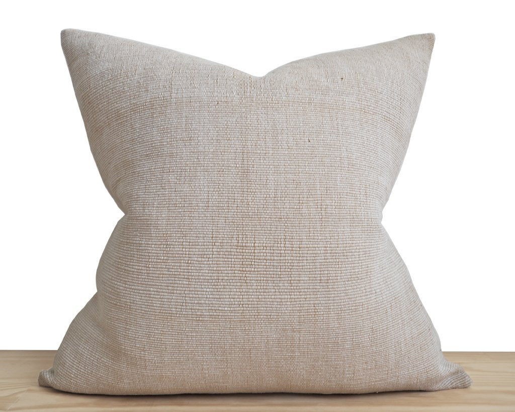 Artemis, Natural Decorative Pillows Stitched By Grace 