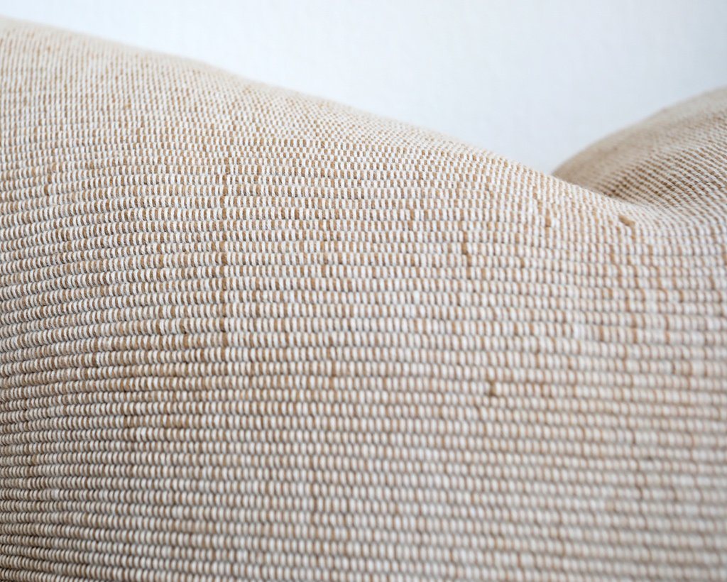 Artemis, Natural Decorative Pillows Stitched By Grace 