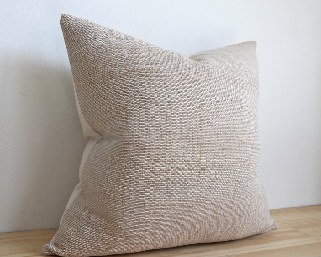 Artemis, Natural Decorative Pillows Stitched By Grace 