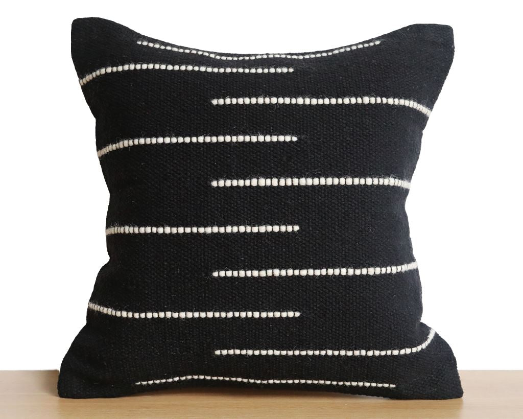 Astor, Black and Cream Decorative Pillows Coterie Brooklyn 