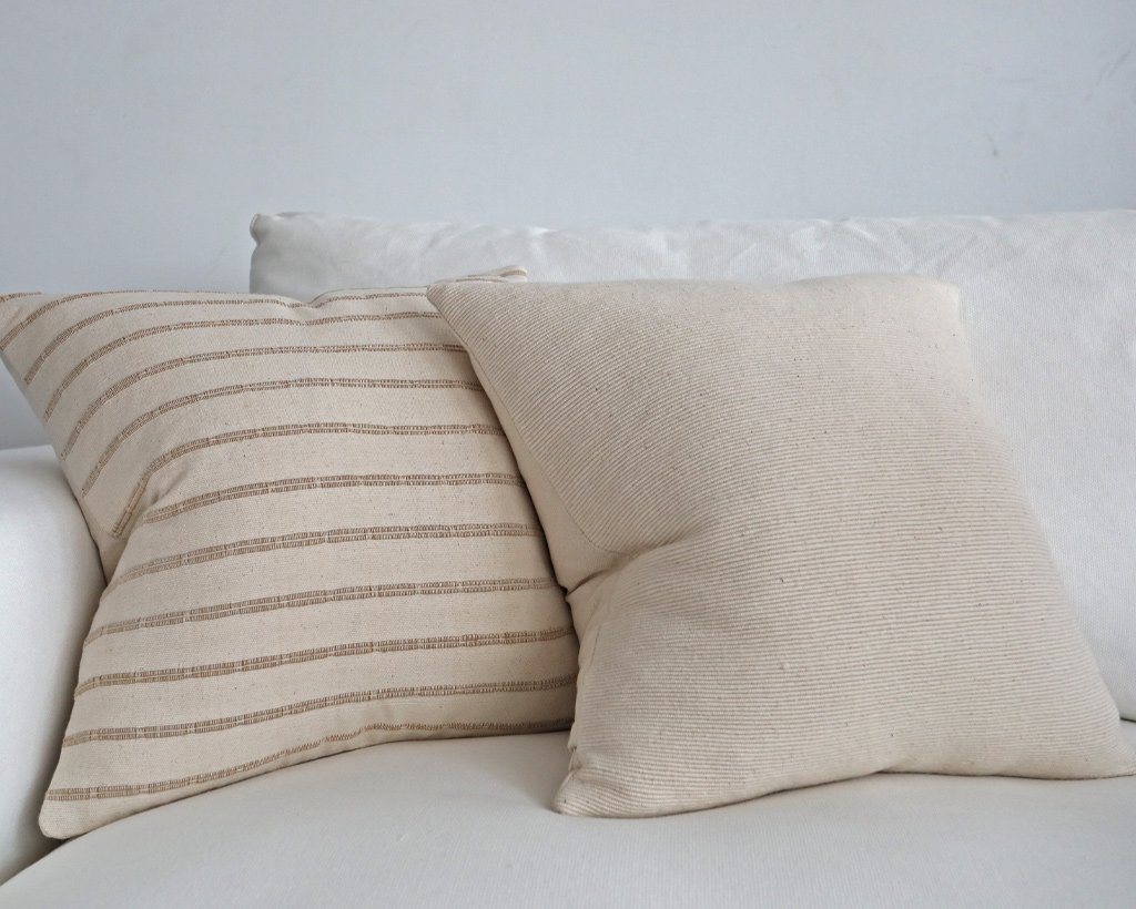 Artemis, Cream Decorative Pillows Stitched By Grace 
