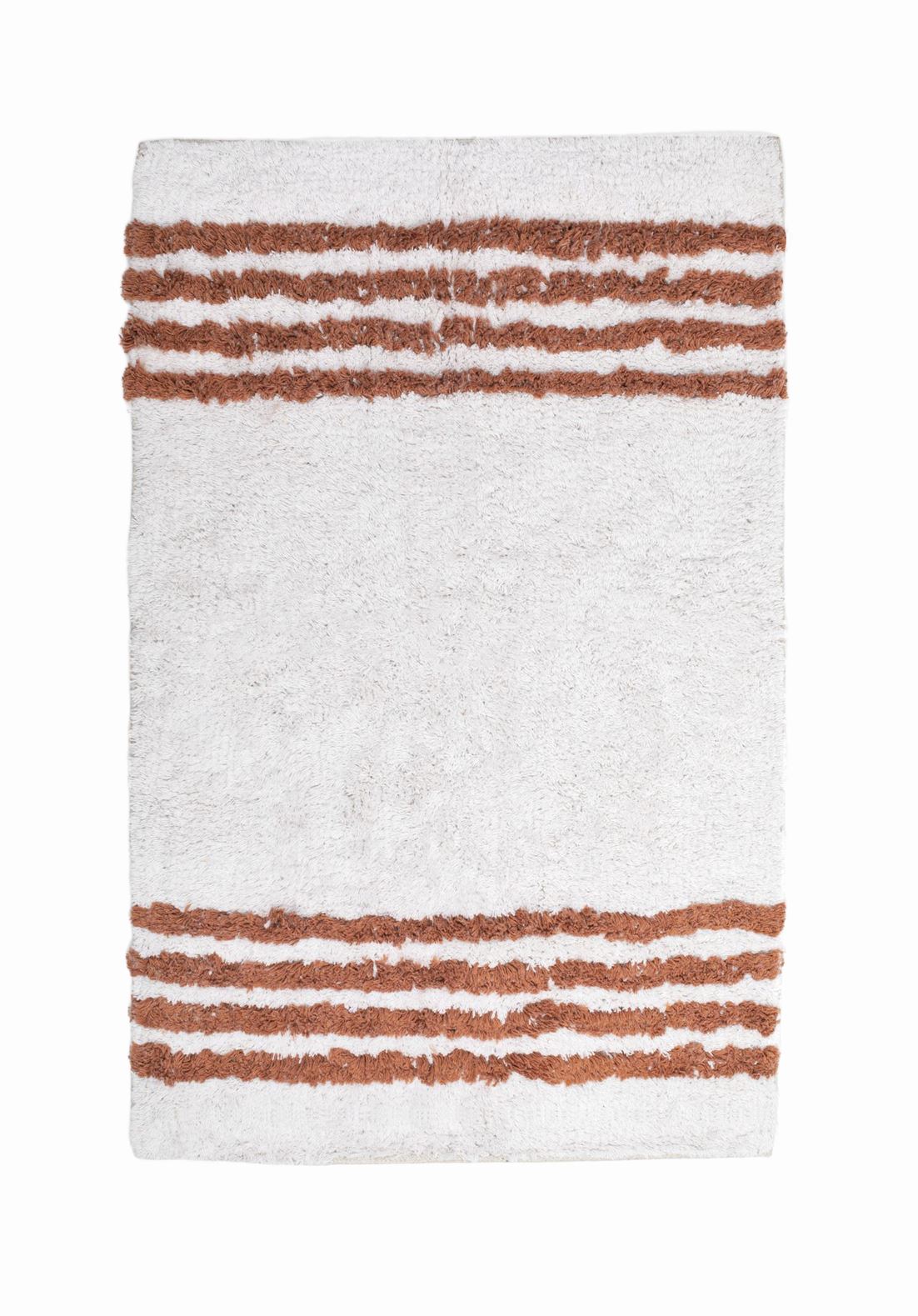 Bristol Bath Mat, Ivory and Rust Bath Mats & Rugs Coterie Brooklyn 