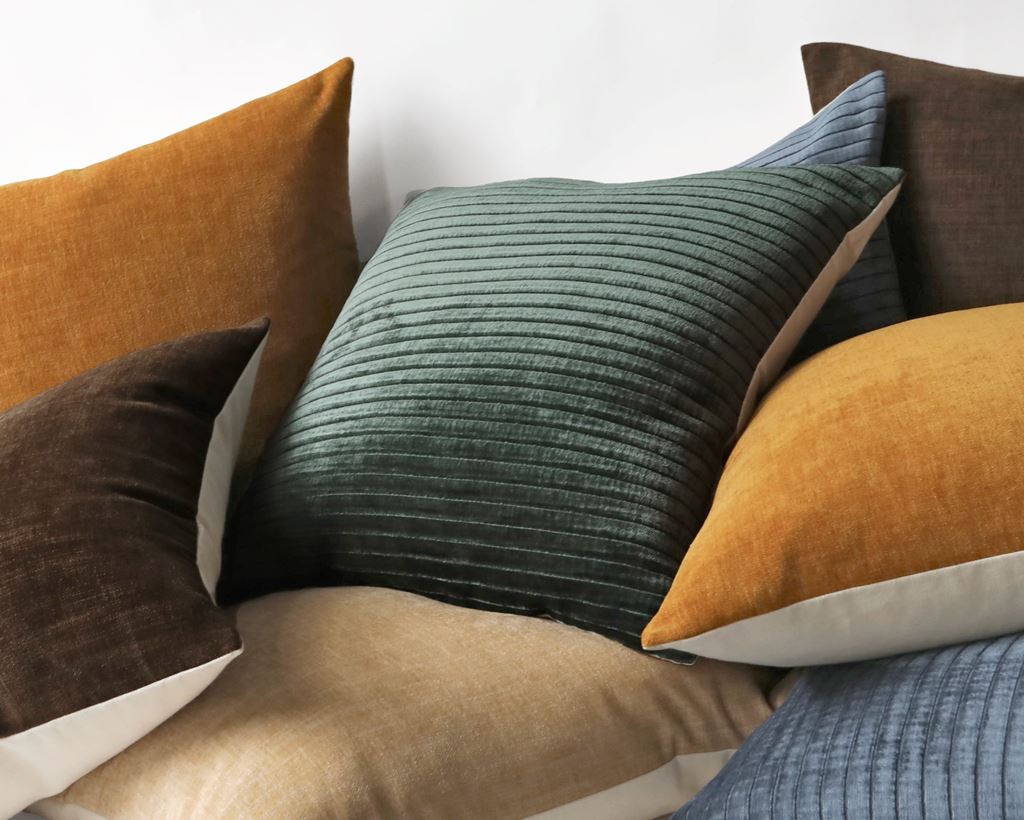 Rhone, Evergreen Velvet Decorative Pillows Coterie Brooklyn 