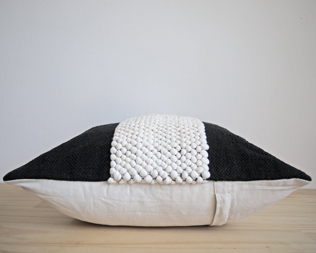 Houston, Black & Cream Decorative Pillows Coterie Brooklyn 